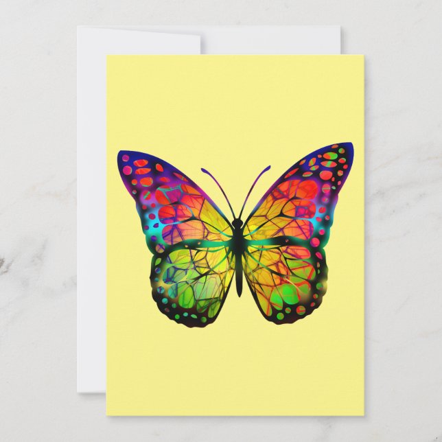 BUTTERFLY ABSTRACT HOLIDAY CARD (Front)