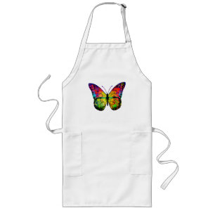 BUTTERFLY ABSTRACT LONG APRON