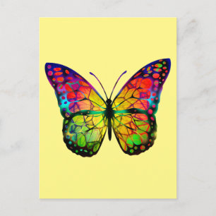BUTTERFLY ABSTRACT POSTCARD