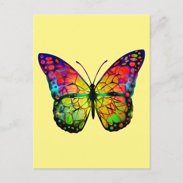 BUTTERFLY ABSTRACT POSTCARD (Front)