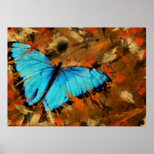 Butterfly Abstract Poster
