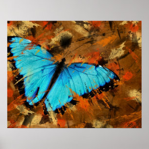 Butterfly Abstract Poster