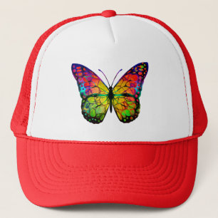 BUTTERFLY ABSTRACT TRUCKER HAT