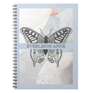 Butterfly Abstract Watercolor Personalised Notebook