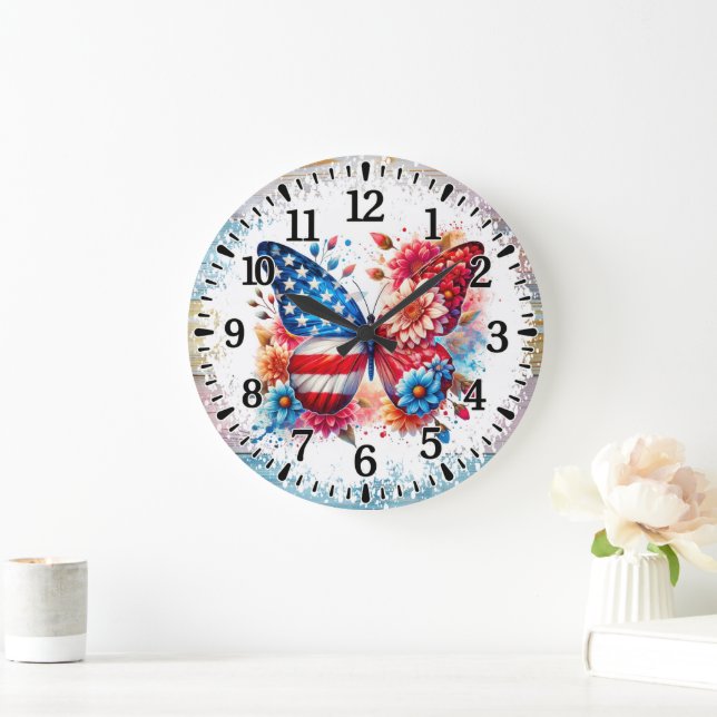 Butterfly Acrylic Wall Clock (Home)