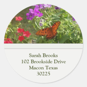 Butterfly Address Label