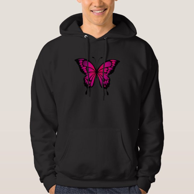 Butterfly Aesthetic Soft Grunge Hoodie (Front)