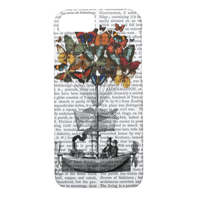 Butterfly Airship Case-Mate iPhone Case (Back)
