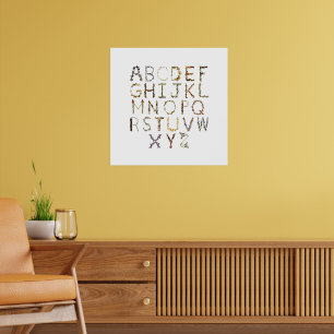 Butterfly Alphabet for Nature Nursery - ABC Poster