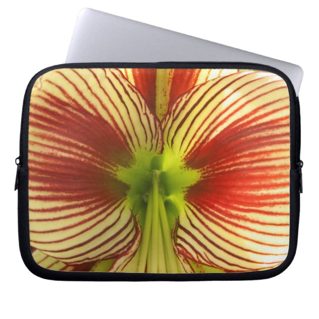 Butterfly Amaryllis Laptop Sleeve (Front)