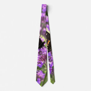 Butterfly - American Swallowtail on Kit Cat flower Tie