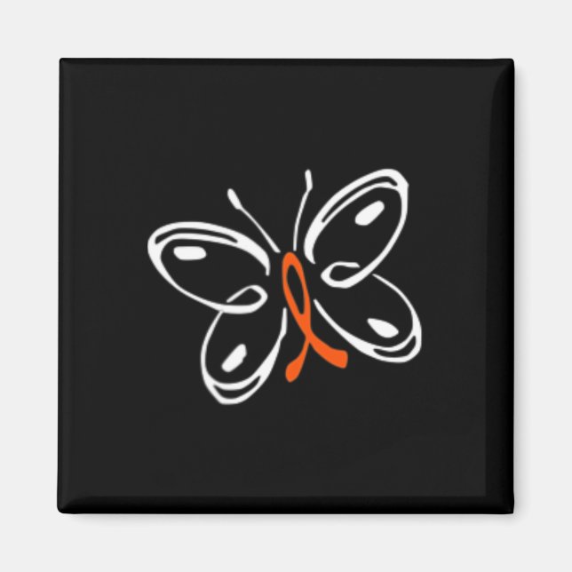 Butterfly  Aml Leukaemia Awareness  Magnet (Front)