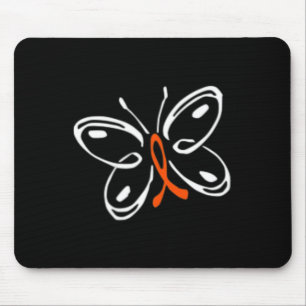 Butterfly Aml Leukaemia Awareness Mouse Mat