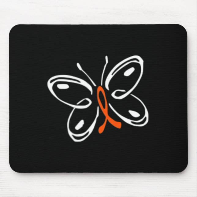 Butterfly  Aml Leukaemia Awareness  Mouse Mat (Front)