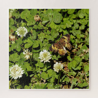 Butterfly Among Flowers Jigsaw Puzzle