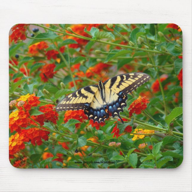 Butterfly Among Lantana Mousepads (Front)
