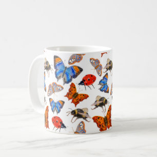 Butterfly and Bee Mug