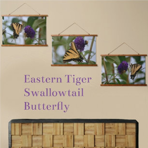 Butterfly and Bumblebee Photographic Floral Hanging Tapestry