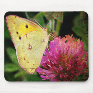 Butterfly and Clover Mouse Mat