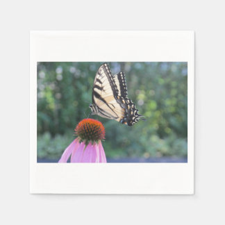 Butterfly and Coneflower Napkin
