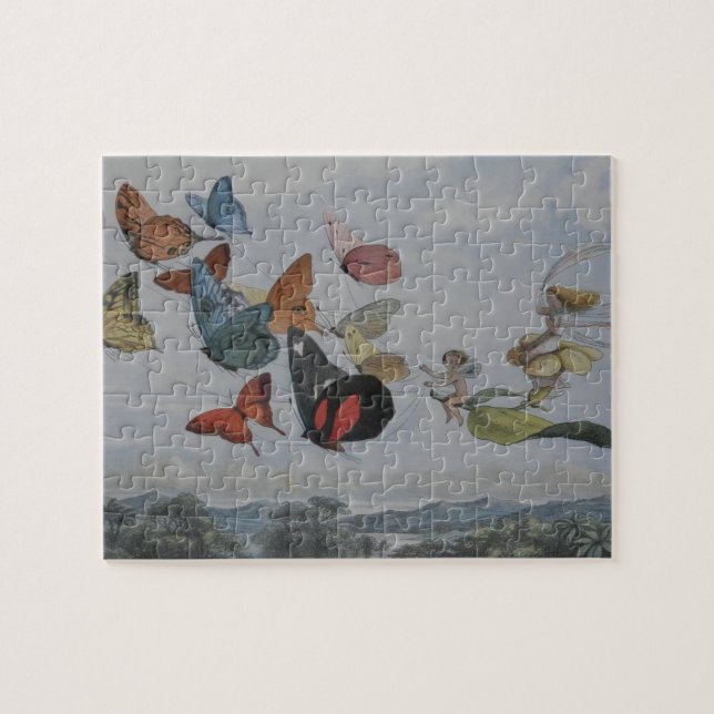 Butterfly and Fairy Queen Butterflies Fairies Jigsaw Puzzle (Horizontal)