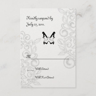 Butterfly and Flourish RSVP