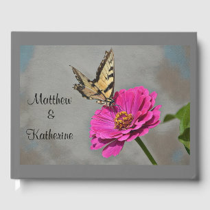 Butterfly and Flower Guest Book