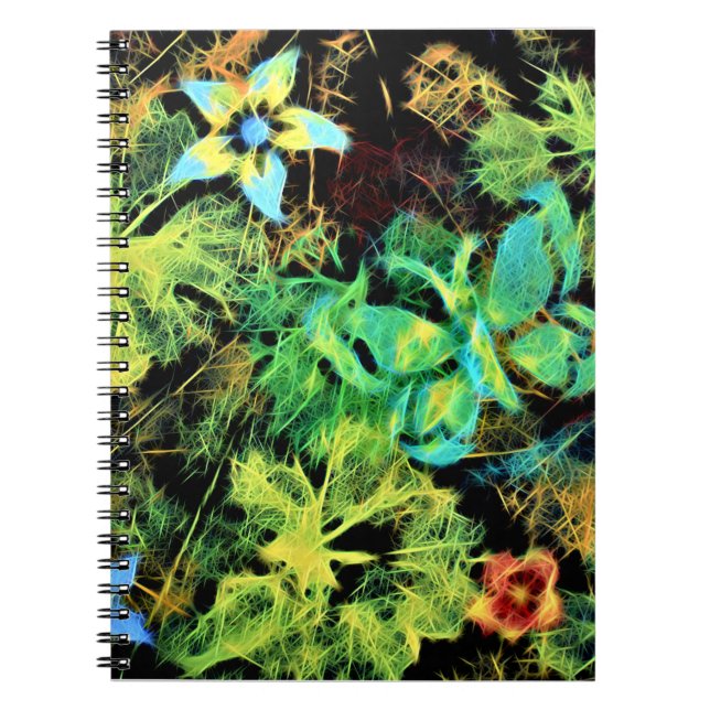 Butterfly and Flower Rodilius Spiral Notebook (Front)