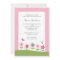Butterfly and Flowers Baby Shower Invitation