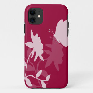 Butterfly and flowers iphone covers