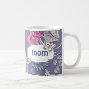 Butterfly and Flowers Mother's Day Gift Mugs