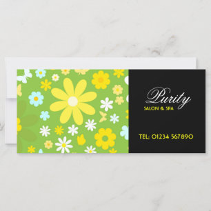 Butterfly and Flowers Rack Card Gift Certificate