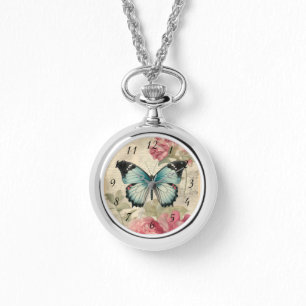 Butterfly and Flowers Watch
