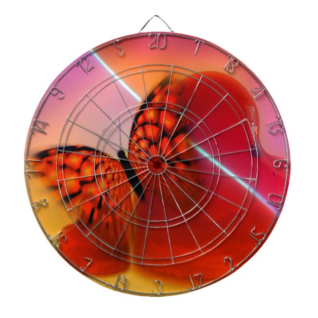 Butterfly and Hearts Dartboard (Front)