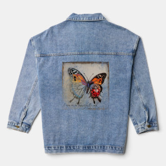 Butterfly and Ladybug Denim Jacket