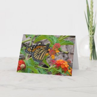 Butterfly and Lantana Card