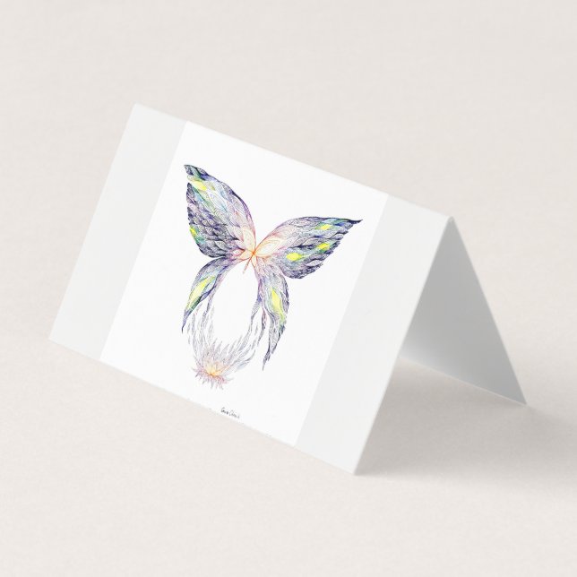 Butterfly and lotus business card (Front)