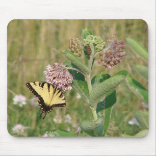 Butterfly and Milkweed Mouse Mat