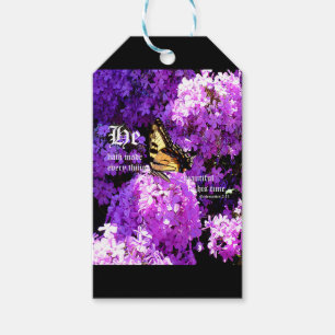 Butterfly and Phlox, Ecclesiastes 3:11 Gift Tags