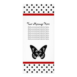 Butterfly and Polka Dots Rack Cards