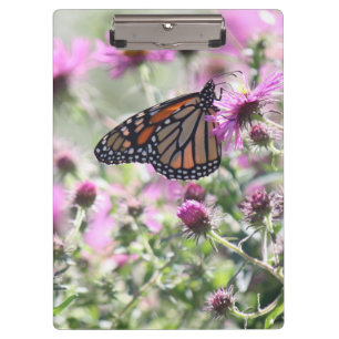 Butterfly and Purple Meadow Flowers Clipboard