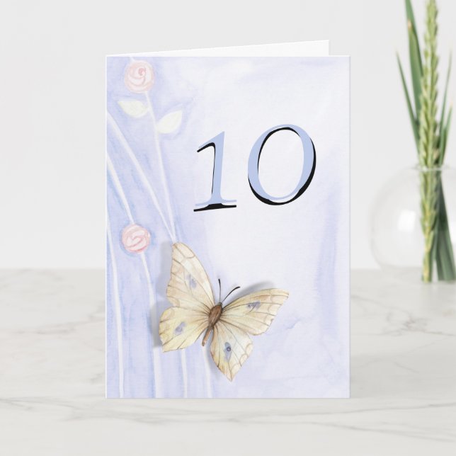 Butterfly and roses card (Front)