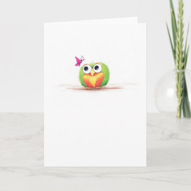 Butterfly and Sprout greeting card (Front)
