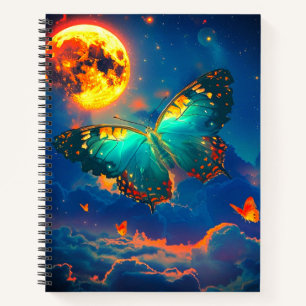 Butterfly and the Moon Notebook