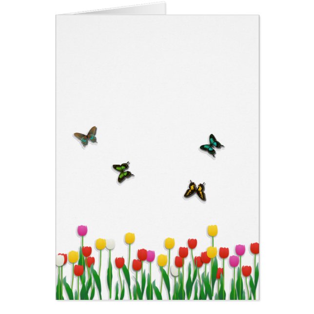 Butterfly and Tulips (Front)