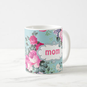 Butterfly and Vintage Roses Mother's Day Gift  Coffee Mug