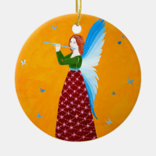 Butterfly Angel Ceramic Tree Decoration