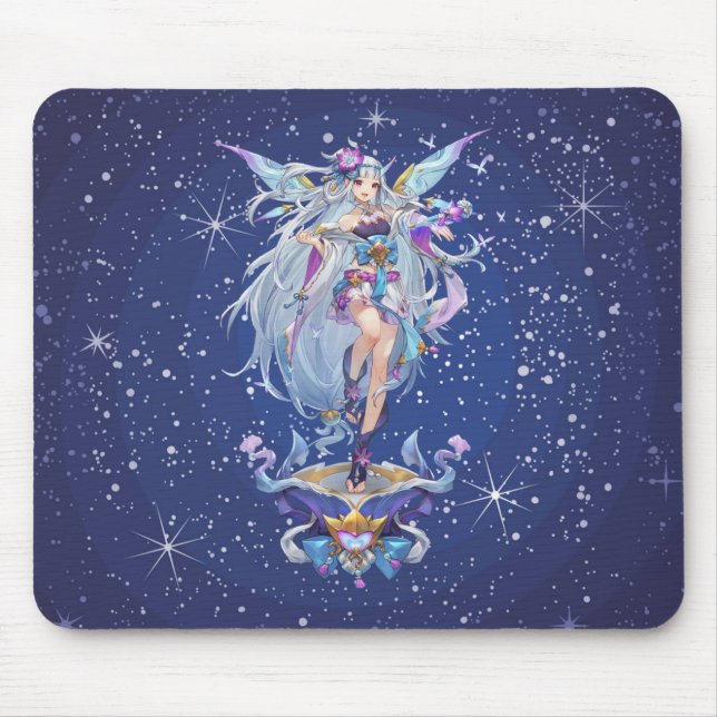 Butterfly Angel in the Stars Mouse Mat (Front)