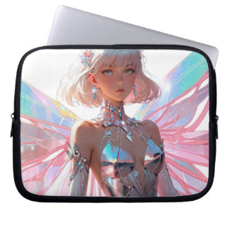 Butterfly angel laptop sleeves