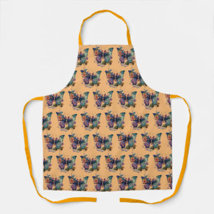 Butterfly Apron in a Gold Colour